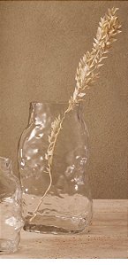 Vaso em vidro formato orgânico
