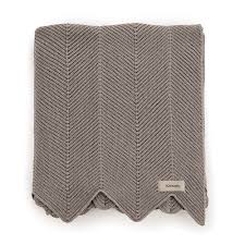 Manta Decorativa de Tricot Marlin Névoa