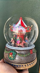Globo Vidro Carrossel com som