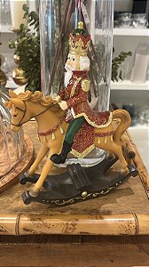 Cavalo quebra nozes 29cm