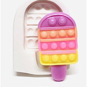 Molde de Silicone Fidget Toy Pop It Sorvete Picolé Pequeno