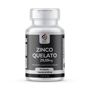 Zinco Quelato 29,59mg - 60 cápsulas