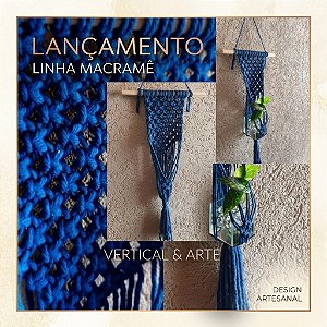Painel Híbrido em Macramê – Suporte para Plantas