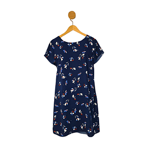 Vestido All Side Azul Marinho 42