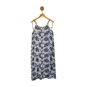 Vestido AK Casual Azul e Branco 42