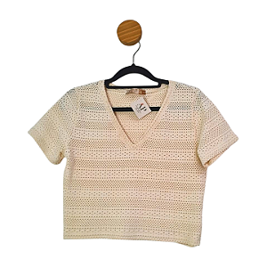 Blusa Cropped Debrum Cru M