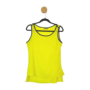 Blusa feminina Canal Amarelo Neon P