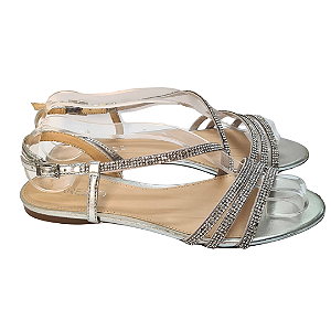 Sandália Arezzo Prata 36