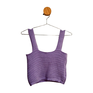 Top Géssica Malhas Lilás G