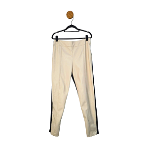 Calça Boneca de Luxo Bege e Preto 42