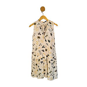 Vestido Cantão Bege P/40