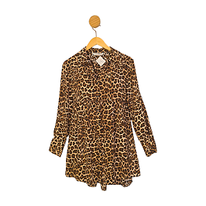 Vestido ZARA Bege e Preto P/38
