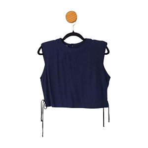 Blusa Glam Azul Marinho M