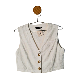 Colete Shein Off White M