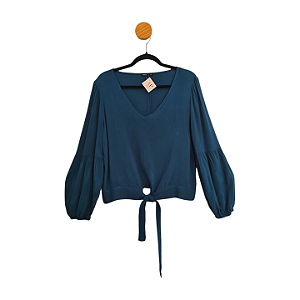 Blusa Marisa Azul Petróleo 42