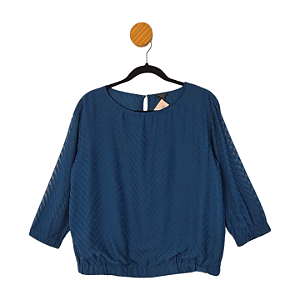 Blusa Ann Taylor Azul Petróleo P