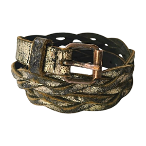 Cinto Maje Preto e Doourado