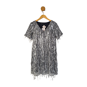 Vestido ZARA Prata P/M