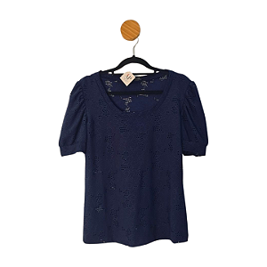 Blusa Lofty Style Azul Marinho G/M