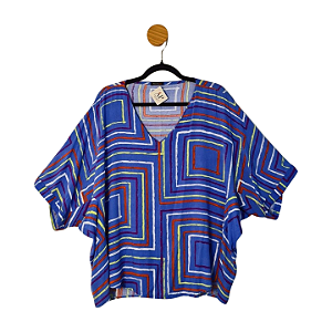 Blusa Fiore Azul GG