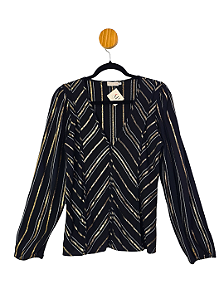 Blusa Paula Meinberg Preta G