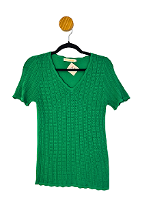 Blusa Qiu Linda Rosa Verde P/M