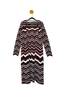 Cardigan Bene's Azul e vinho M