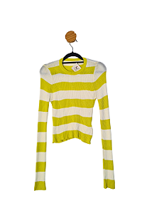 Blusa Branca e Amarela P