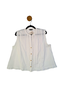 Blusa Zara Branca GG