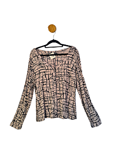 Camisa Shoulder Cinza 38
