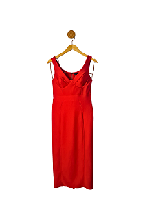 Vestido Sculpt Vermelho G