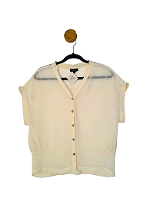 Blusa TopShop Off White 38
