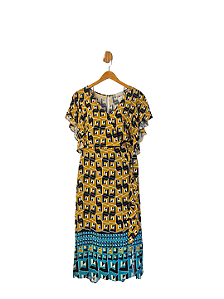 Vestido Spezzato Mostarda 38