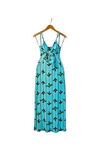 Vestido Cia Marítima Turquesa 38