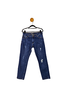 Calça Zara Jeans Escura 38