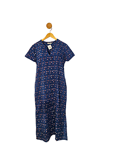 Vestido Saranghi Azul Marinho M