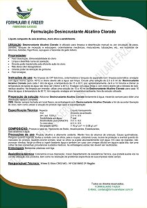 FORMULAÇÃO DESINCRUSTANTE ALCALINO CLORADO