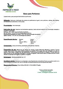 FORMULAÇÃO BASE PARA PERFUMES