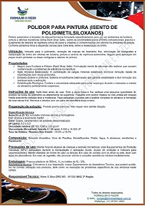 FORMULAÇÃO POLIDOR PARA PINTURA (ISENTO DE POLIDIMETILSILOXANOS)