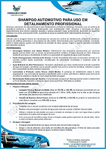 FORMULAÇÃO SHAMPOO AUTOMOTIVO PARA USO EM DETALHAMENTO PROFISSIONAL