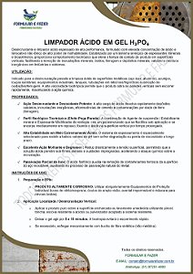 FORMULAÇÃO LIMPADOR ÁCIDO EM GEL H₃PO₄