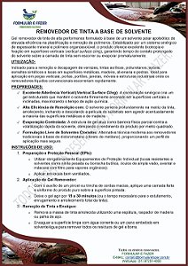 FORMULAÇÃO REMOVEDOR DE TINTA A BASE DE SOLVENTE