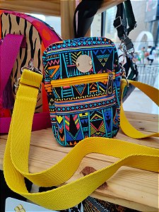 Bolsa Amora - Étnica colorida com amarelo