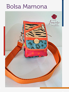 Bolsa Mamona - Animal colors com laranja