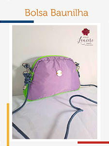 Bolsa Baunilha - Lilas com verde neon