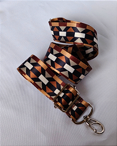 Alça Avulsa - Geométrica marrom