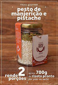Risoto Pesto de Manjericão e Pistache - 2 Porções