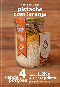 Risoto Pistache com Laranja - 4 Porções