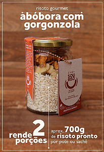 Risoto Abóbora com Gorgonzola - 2 Porções