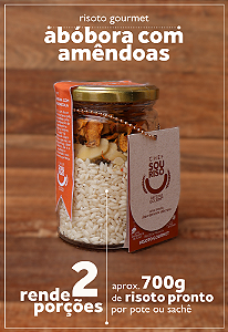 Risoto Abóbora com Amêndoas - 2 Porções